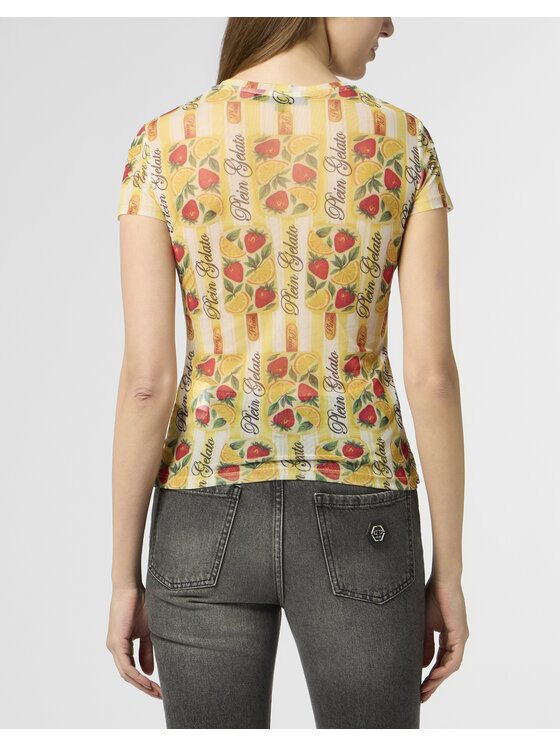 PHILIPP PLEIN PHILIPP PLEIN T-Shirt 30635 Żółty
