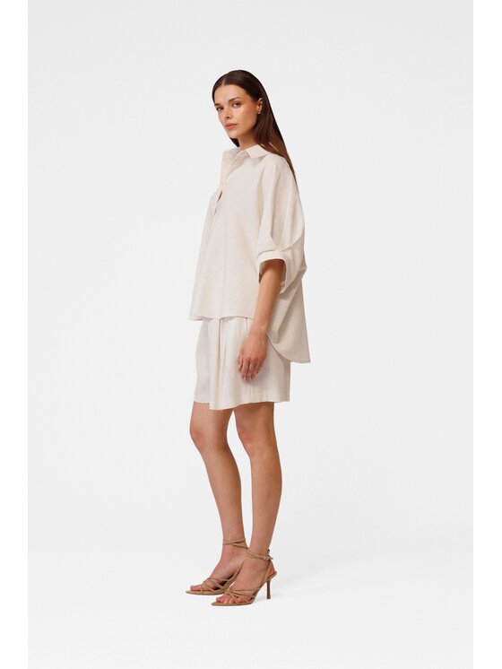 LE POSSÉ LE POSSÉ Camicia KK Beige Loose Fit