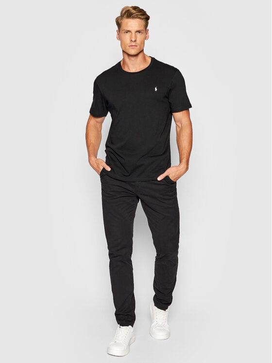 Polo Ralph Lauren Polo Ralph Lauren T-Shirt Sle 714844756001 Μαύρο Regular Fit