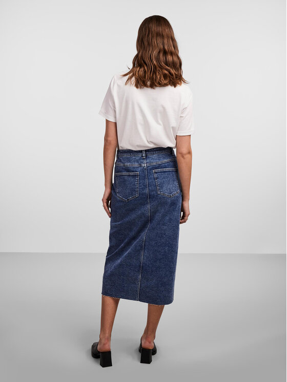 Pieces Pieces Jeans suknja 17144829 Plava Regular Fit