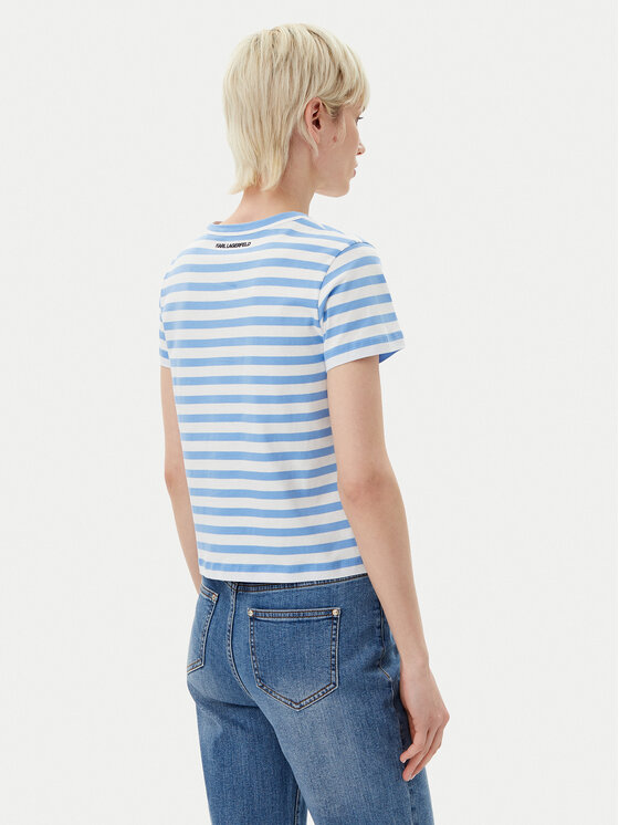 KARL LAGERFELD KARL LAGERFELD T-Shirt A1W17099 Modrá Regular Fit