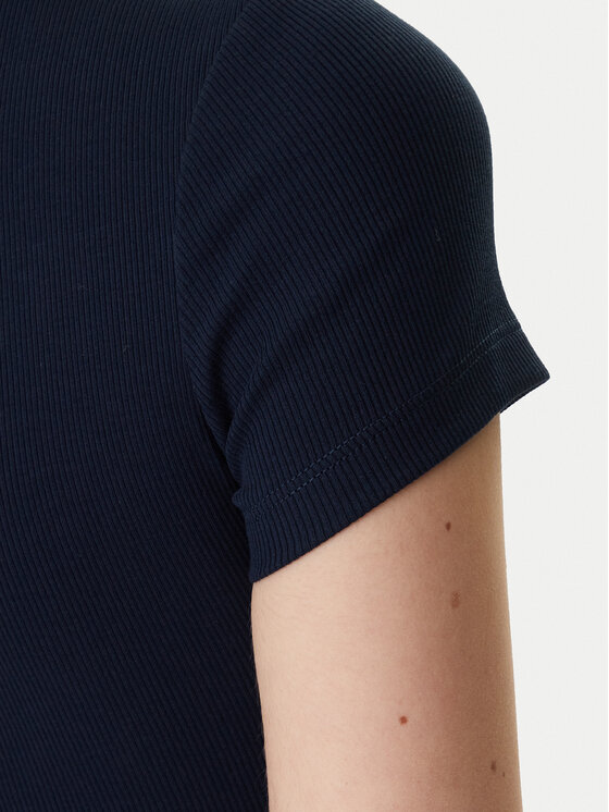 Tommy Jeans Tommy Jeans Тениска с дълъг ръкав Badge DW0DW17881 Тъмносин Slim Fit