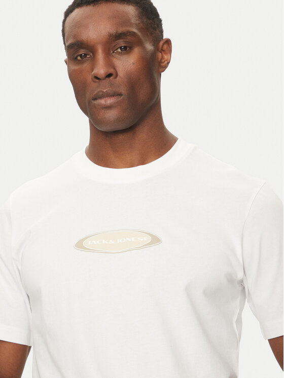Jack&Jones Jack&Jones Tricou Pacer 12273880 Alb Relaxed Fit