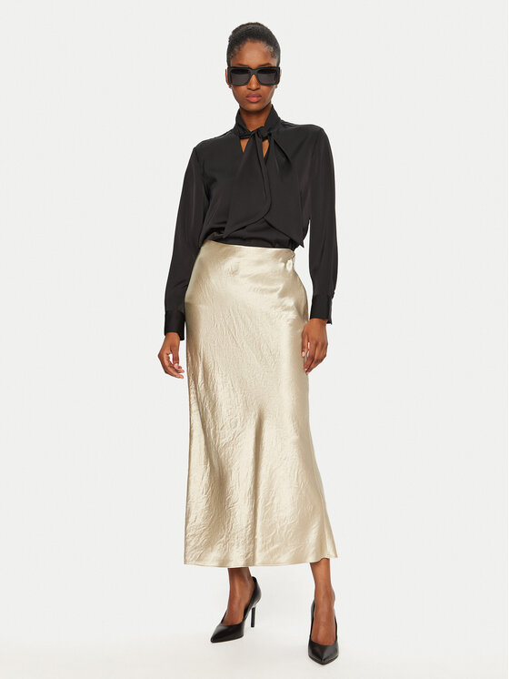 BOSS Boss Midi sukně Vesatie 50524006 Béžová Regular Fit