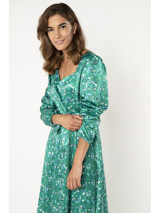 QUIOSQUE QUIOSQUE Sukienka codzienna HEART DRESS Zielony Regular Fit