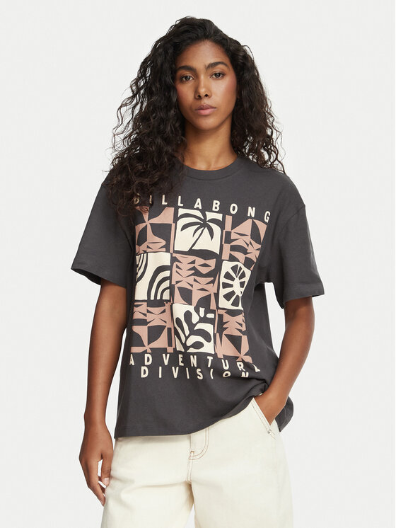 Billabong Billabong T-Shirt EBJZT00664 Tmavě šedá Relaxed Fit