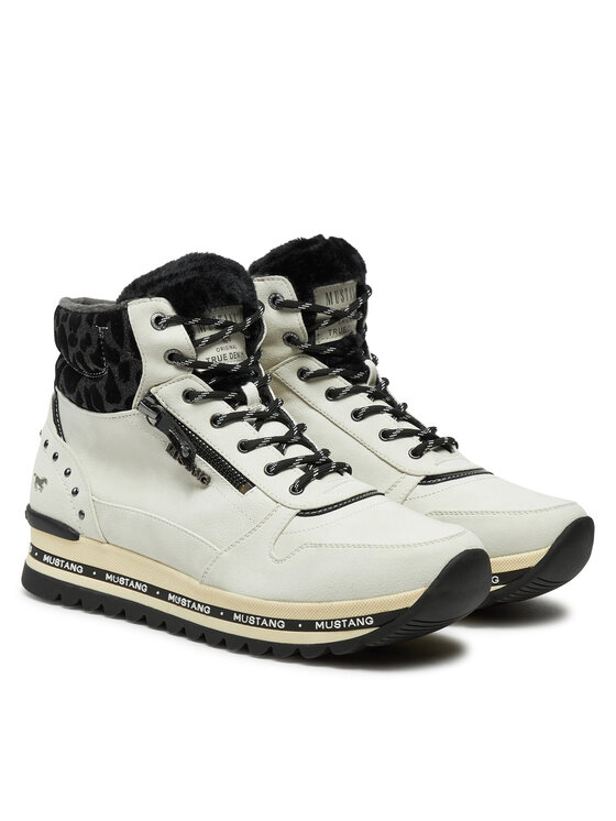 Mustang Mustang Schnürschuhe 1364-503 Weiß