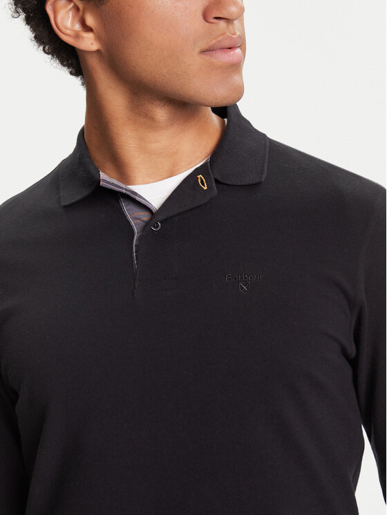 Barbour Barbour Polo Tartan MML0705BK31 Czarny Regular Fit