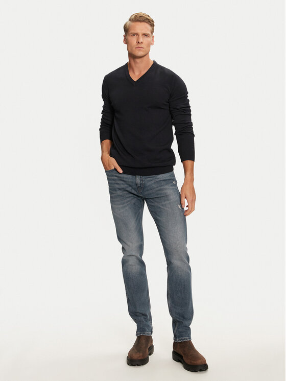 HUGO Hugo Džinsai 50525384 Mėlyna Slim Fit