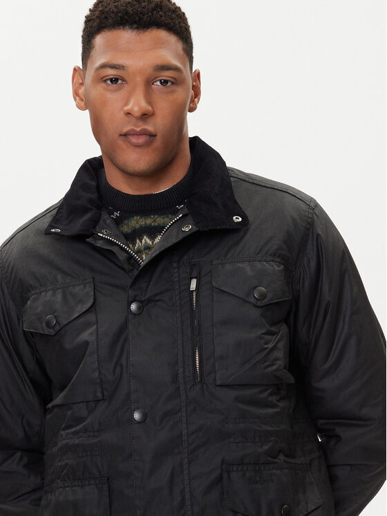 Barbour Barbour Übergangsjacke Sapper MWX0020BK71 Schwarz Regular Fit