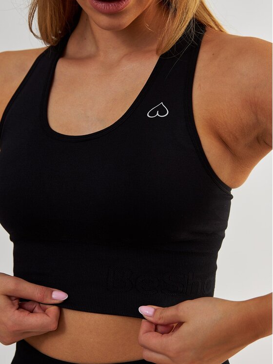 BeShaped BeShaped Biustonosz sportowy Regulowany Body Boost Czarny