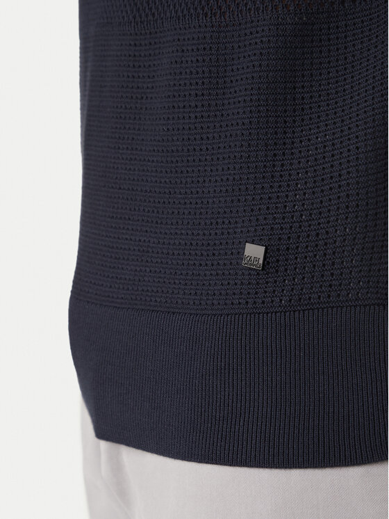 KARL LAGERFELD KARL LAGERFELD Polo 655009 562301 Granatowy Regular Fit