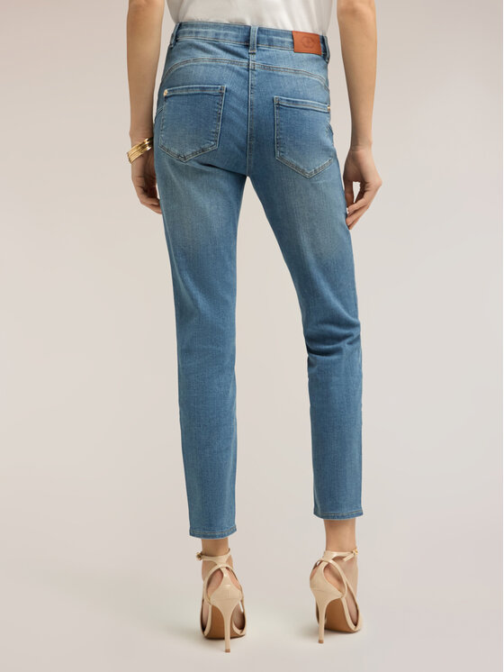 Motivi Motivi Jeansy P428Q204431N024 Turkusowy Skin Fit