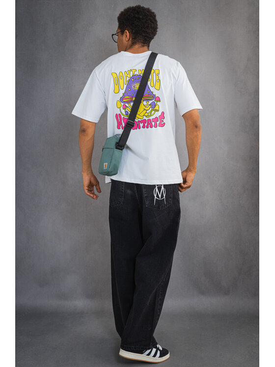 Palto Palto T-Shirt Meditate Biały Relaxed Fit