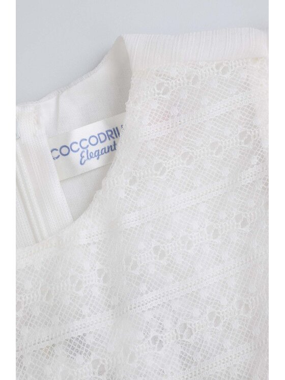 Coccodrillo Coccodrillo Každodenní šaty WC5128204EBG-003 Krémová Regular Fit