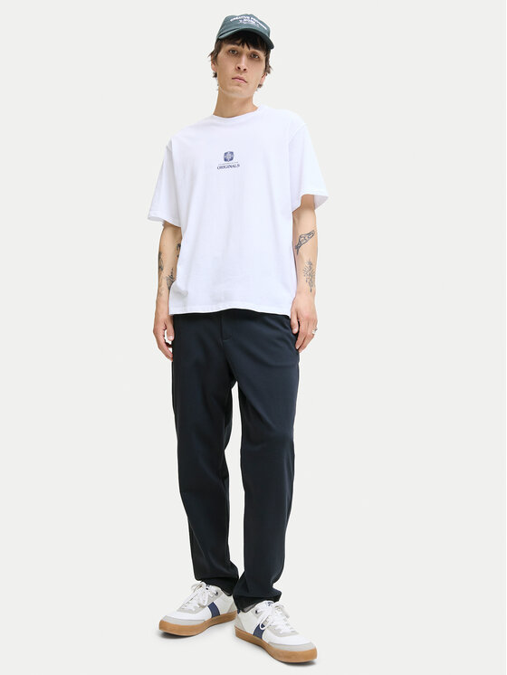 Jack & Jones Jack & Jones Spodnie materiałowe Ace Neo 12282533 Granatowy Tapered Fit