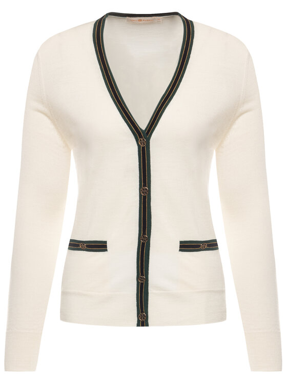 Tory Burch Tory Burch Kardigán Madeline 57330 Bézs Regular Fit