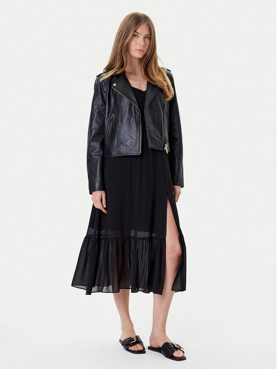 MICHAEL Michael Kors MICHAEL Michael Kors Nahkjope MT520IE8RK Must Regular Fit