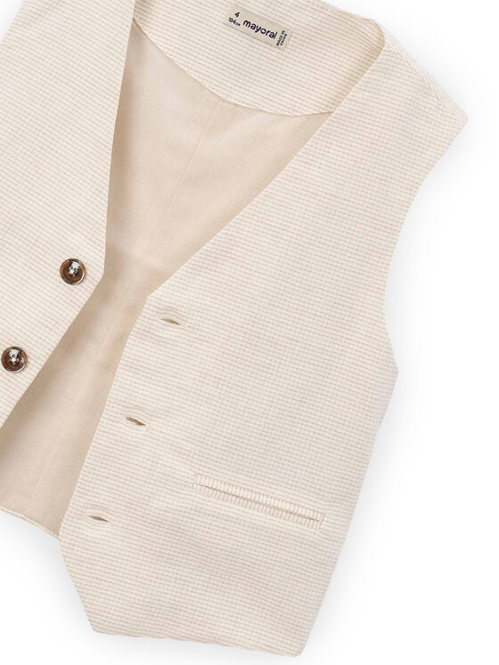 Mayoral Mayoral Gilet 3379 Beige Regular Fit