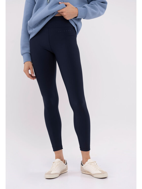Volcano Volcano Legginsy N-LISBONA Granatowy Regular Fit