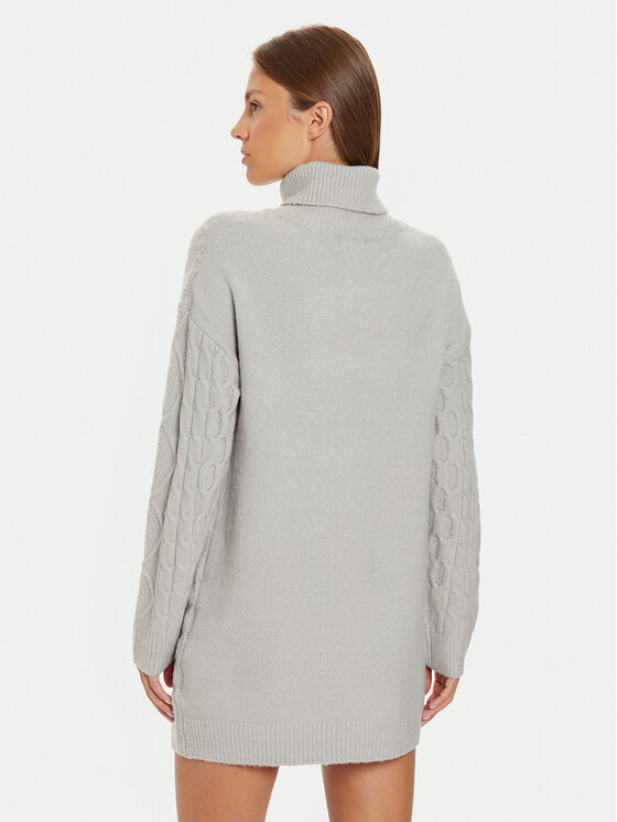 Brave Soul Brave Soul Плетена рокля LKD-248SINBYA Сив Regular Fit