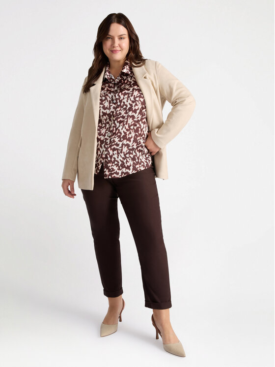 Fiorella Rubino Fiorella Rubino Giacca di transizione R165L000327N002 Crema Regular Fit