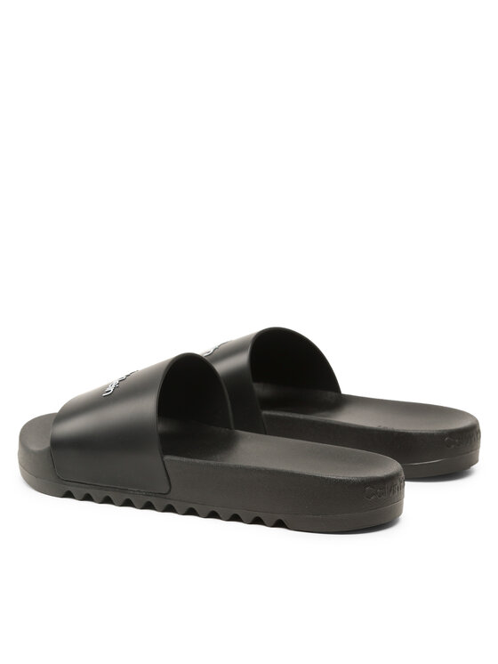Calvin Klein Calvin Klein Șlapi Chuncky Pool Slide Rub HM0HM01063 Negru