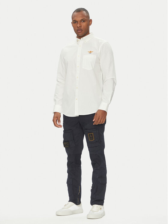 Aeronautica Militare Aeronautica Militare Särk 251CA1277CT3532 Valge Regular Fit
