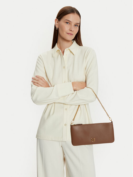 PINKO PINKO Ročna torba Horizontal Flat AI 24-25- PCPL 102747 A0F1 Rjava