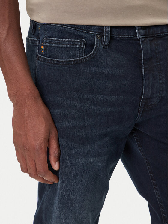 BOSS BOSS Medžiaginės kelnės Sisla-9 50544866 Juoda Regular Fit