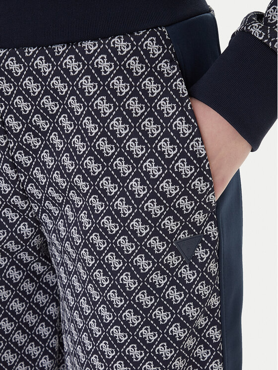 Guess Guess Sportinės kelnės V6RB09 K2042 Tamsiai mėlyna Wide Leg