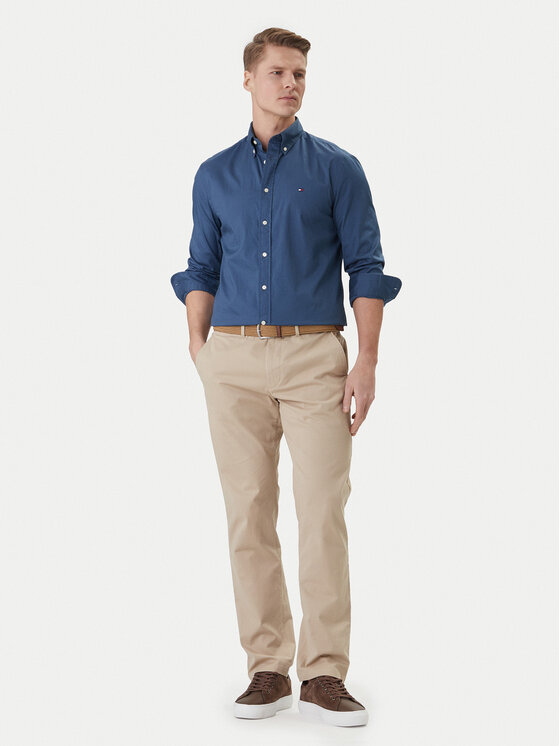 Tommy Hilfiger Koszula MW0MW37550 Niebieski Regular Fit