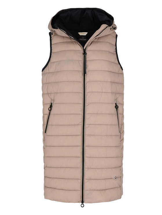 Volcano Volcano Bezrękawnik V-CLARA Różowy Regular Fit