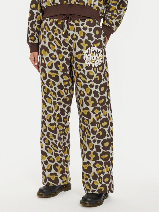 Alpha Industries Pantaloni da tuta 148050C Marrone Regular Fit, taglia : XS