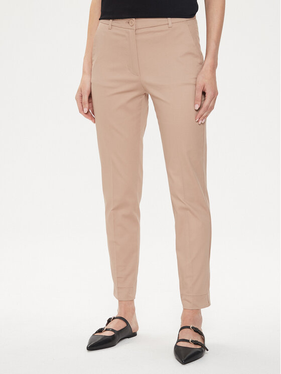 Sisley Sisley Riidest püksid 4GV3L5AH6 Beež Regular Fit