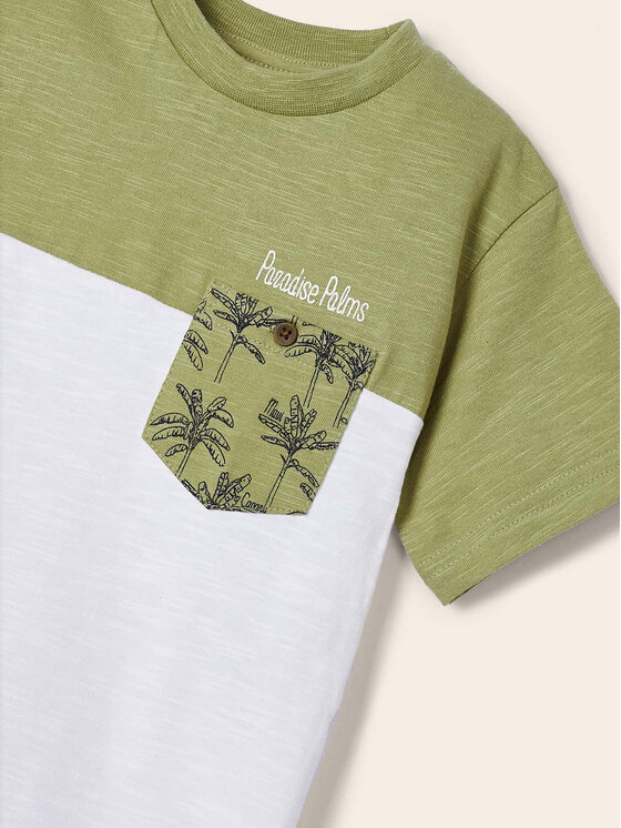 Mayoral Mayoral T-krekls 3006 Zaļš Regular Fit