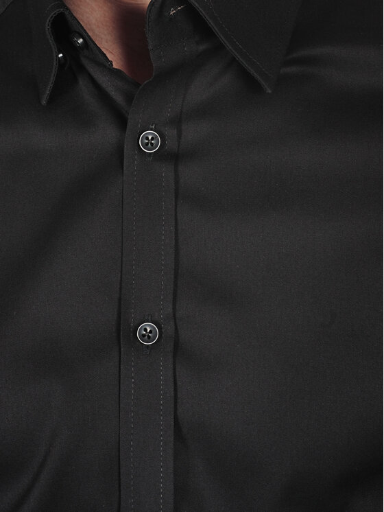 Evenemen Evenemen Koszula Bari Black Czarny Slim Fit