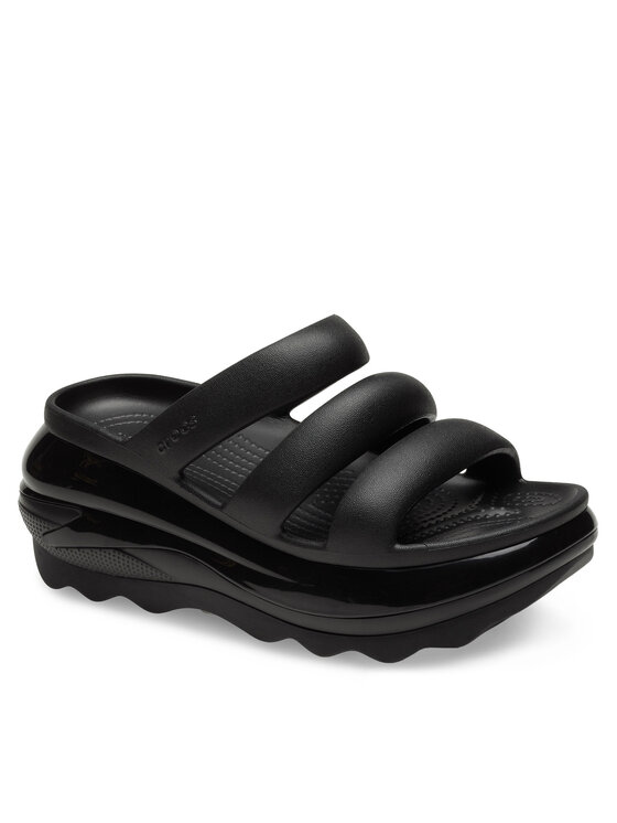 Crocs Crocs Παντόφλες Mega Crush Triple Strap 209842 Μαύρο