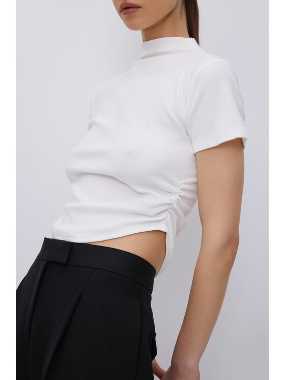 Estro Estro T-shirt ER00119659 Bianco Slim Fit