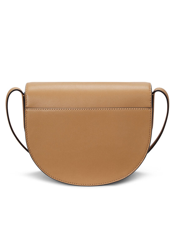 LAUREN RALPH LAUREN LAUREN RALPH LAUREN Ročna torba Witley Leather Medium Embossed Logo Crossbody Bag 431950130008 Rjava