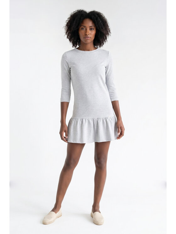 FIGL FIGL Sukienka codzienna M1374 Szary A-Line Fit