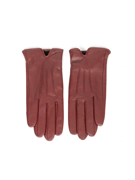 Deni Cler Milano Deni Cler Milano Rękawiczki Damskie T-DC-L060-E5-77-39-1 Bordowy