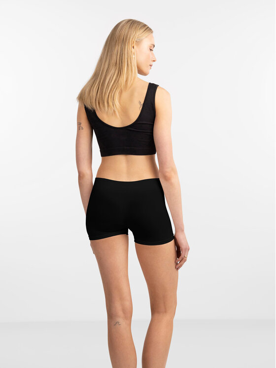 Pieces Pieces Kratke hlače iz tkanine 17065440 Črna Slim Fit