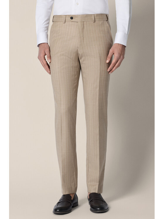 Lancerto Lancerto Garnitur Terrassa GA073126000007 Beżowy Slim Fit