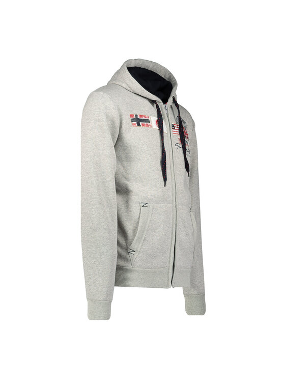 Geographical Norway Geographical Norway Bluza WT1880H/GN-BLENDED GREY Szary Reglan Fit