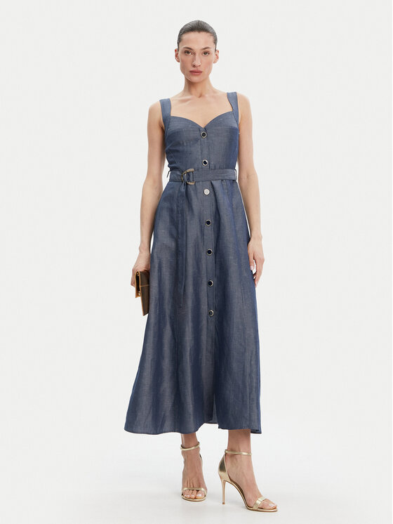 Liu Jo Liu Jo Rochie de vară WA5312 T4818 Albastru Regular Fit