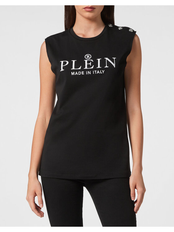 PHILIPP PLEIN PHILIPP PLEIN Tank top 1423 Černá Skin Tight Fit