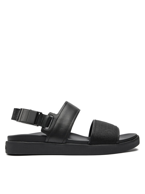 Calvin Klein Sandales Back Strap Sandal Jaq Mono Ip HM0HM01421 Melns