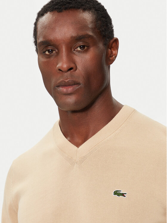 Pull lacoste beige best sale