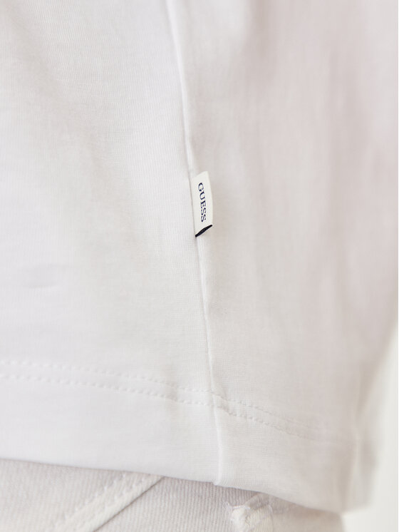 Guess Jeans Guess Jeans T-Shirt W4YI05 K8HM0 Biały Regular Fit